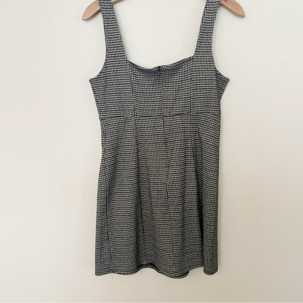 Altar'd State Womens Dress Herringbone‎ Mini Black and with Gold Metallic - Picture 5 of 9